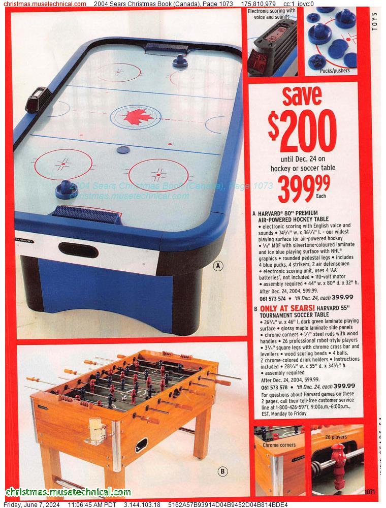 2004 Sears Christmas Book (Canada), Page 1073