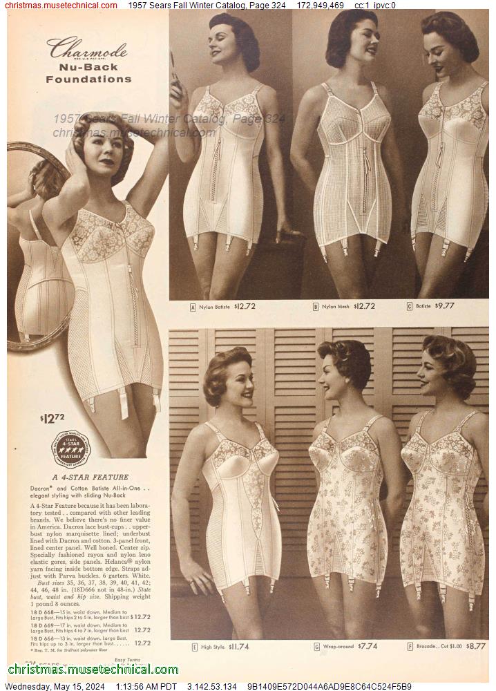 1957 Sears Fall Winter Catalog, Page 324