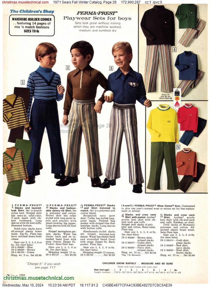 1971 Sears Fall Winter Catalog, Page 26
