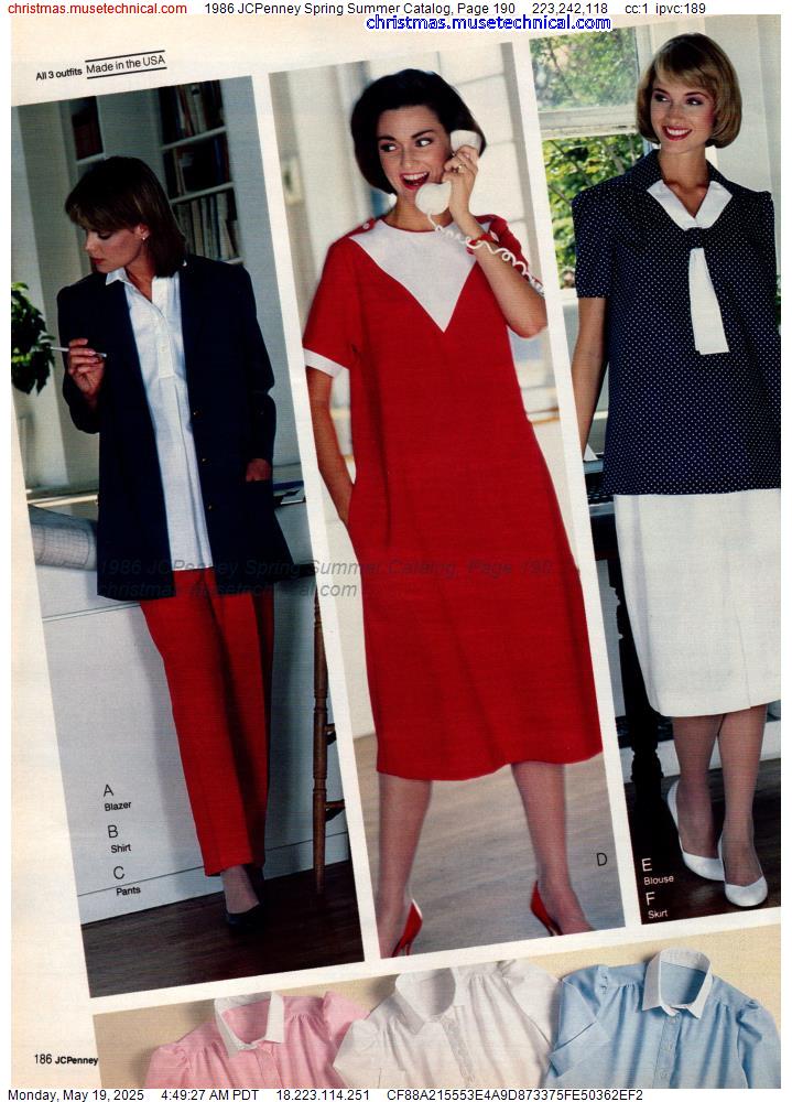 1986 JCPenney Spring Summer Catalog, Page 190