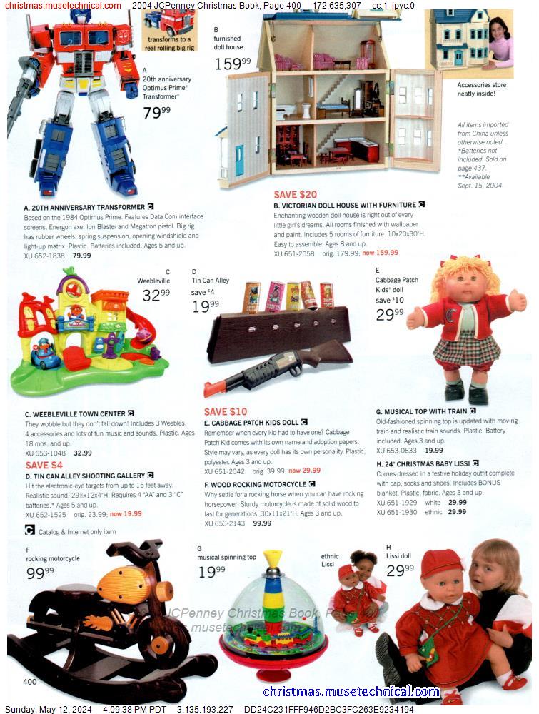 2004 JCPenney Christmas Book, Page 400