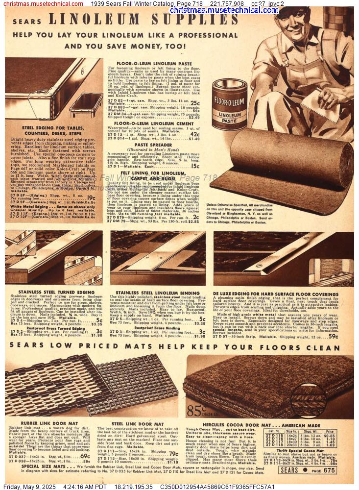 1939 Sears Fall Winter Catalog, Page 718