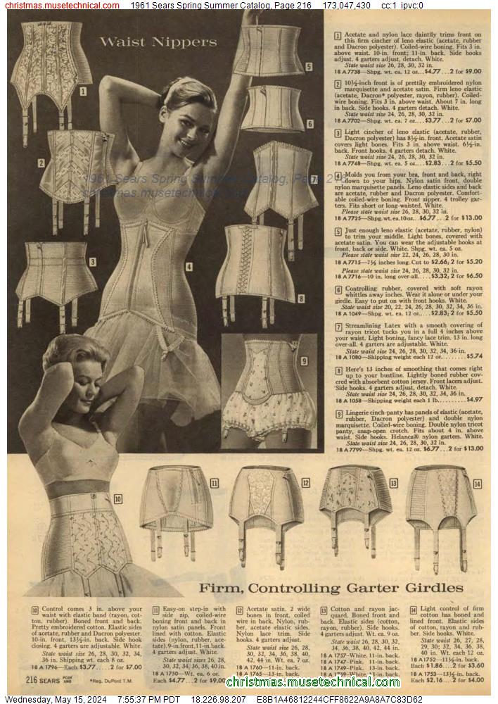 1961 Sears Spring Summer Catalog, Page 216