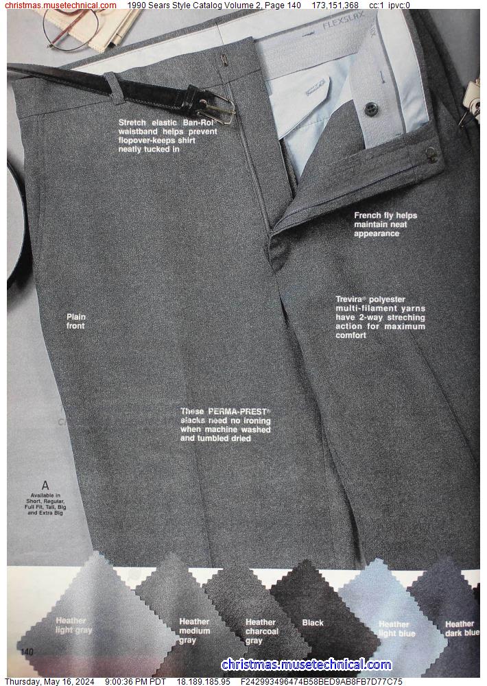 1990 Sears Style Catalog Volume 2, Page 140