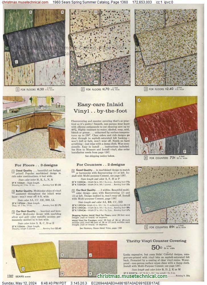 1960 Sears Spring Summer Catalog, Page 1360