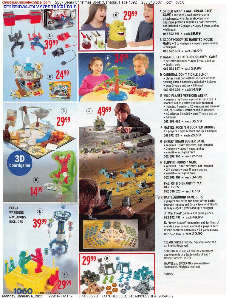 2007 Sears Christmas Book (Canada), Page 1092