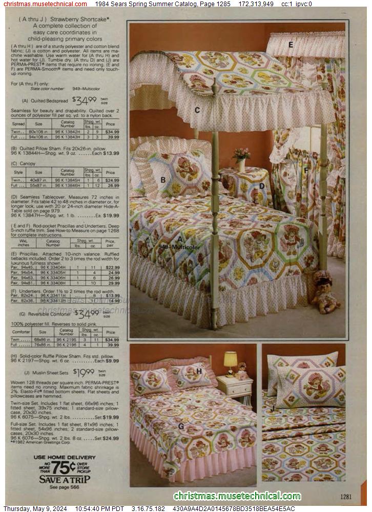 1984 Sears Spring Summer Catalog, Page 1285