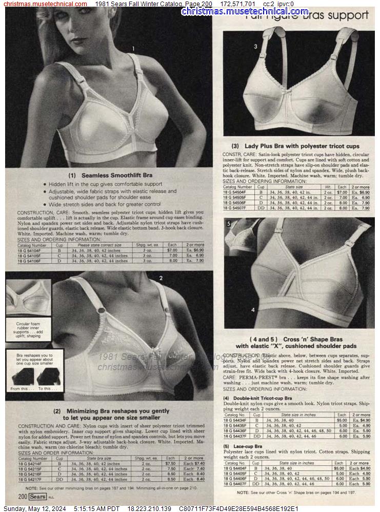 1981 Sears Fall Winter Catalog, Page 200