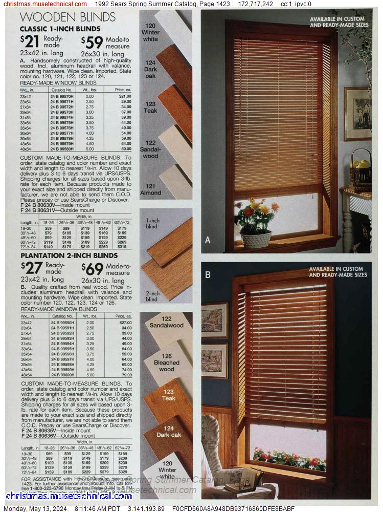 1992 Sears Spring Summer Catalog, Page 1423