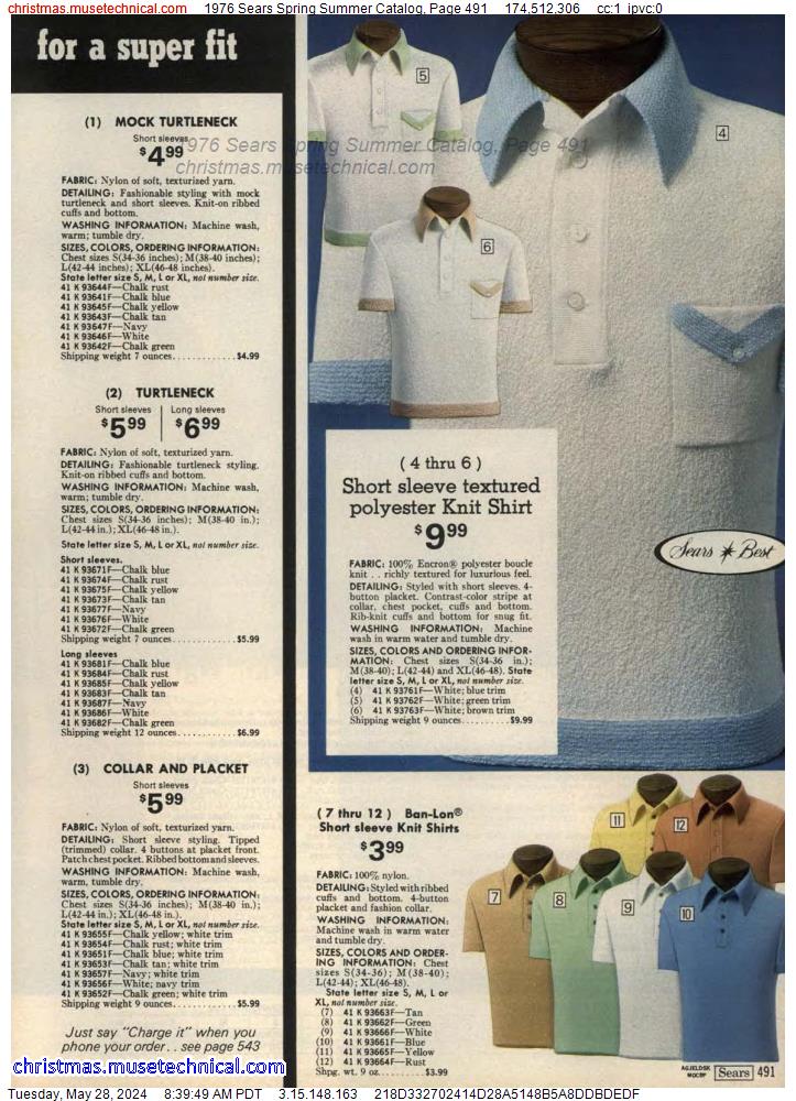 1976 Sears Spring Summer Catalog, Page 491