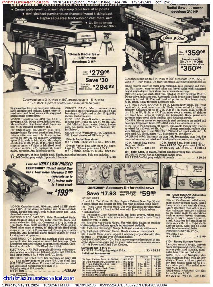 1978 Sears Spring Summer Catalog, Page 706