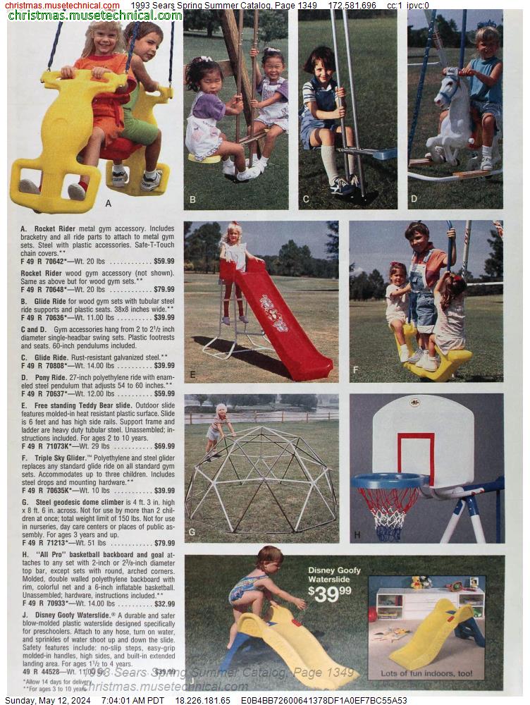 1993 Sears Spring Summer Catalog, Page 1349