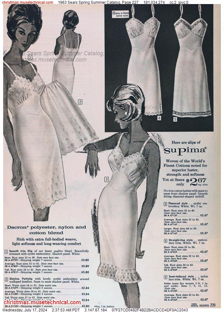 1963 Sears Spring Summer Catalog, Page 227