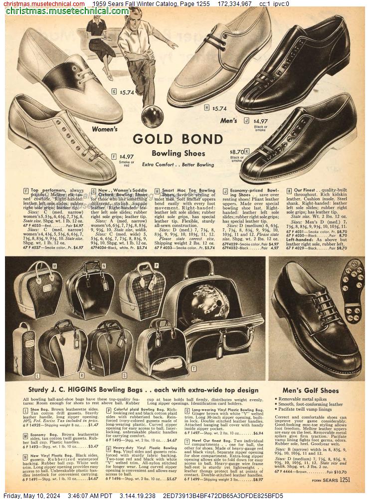 1959 Sears Fall Winter Catalog, Page 1255
