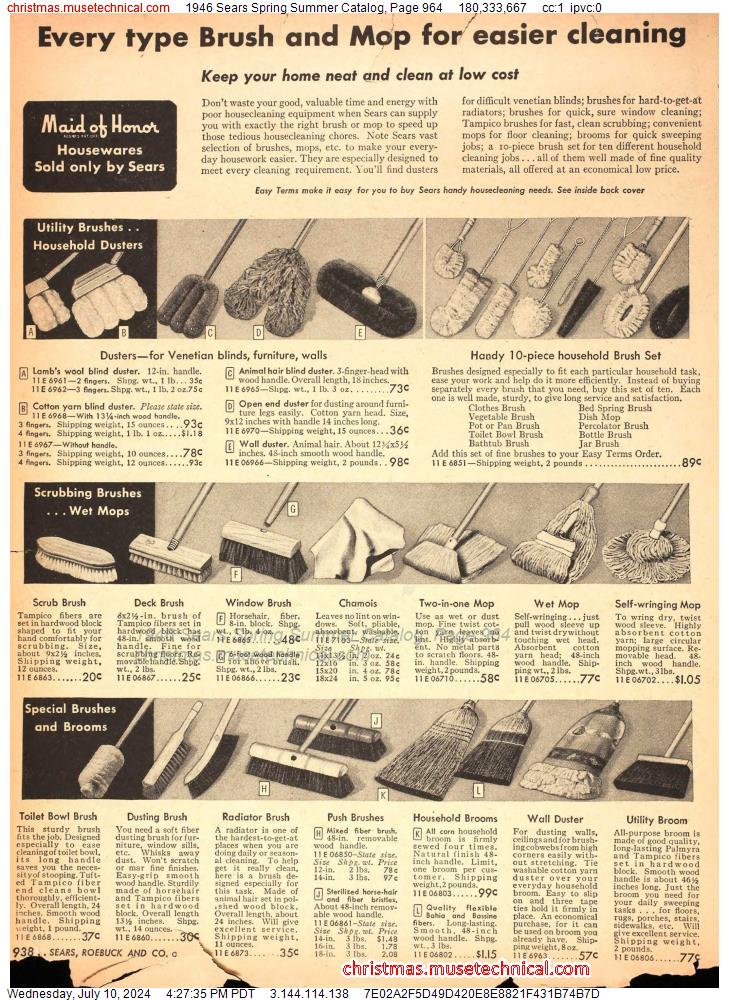 1946 Sears Spring Summer Catalog, Page 964
