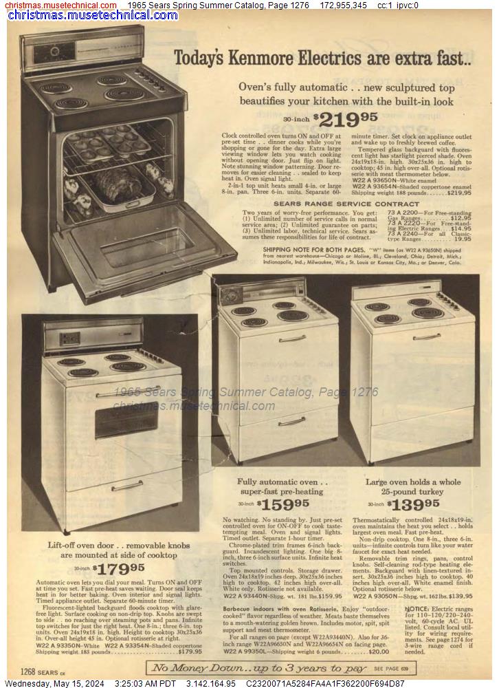 1965 Sears Spring Summer Catalog, Page 1276