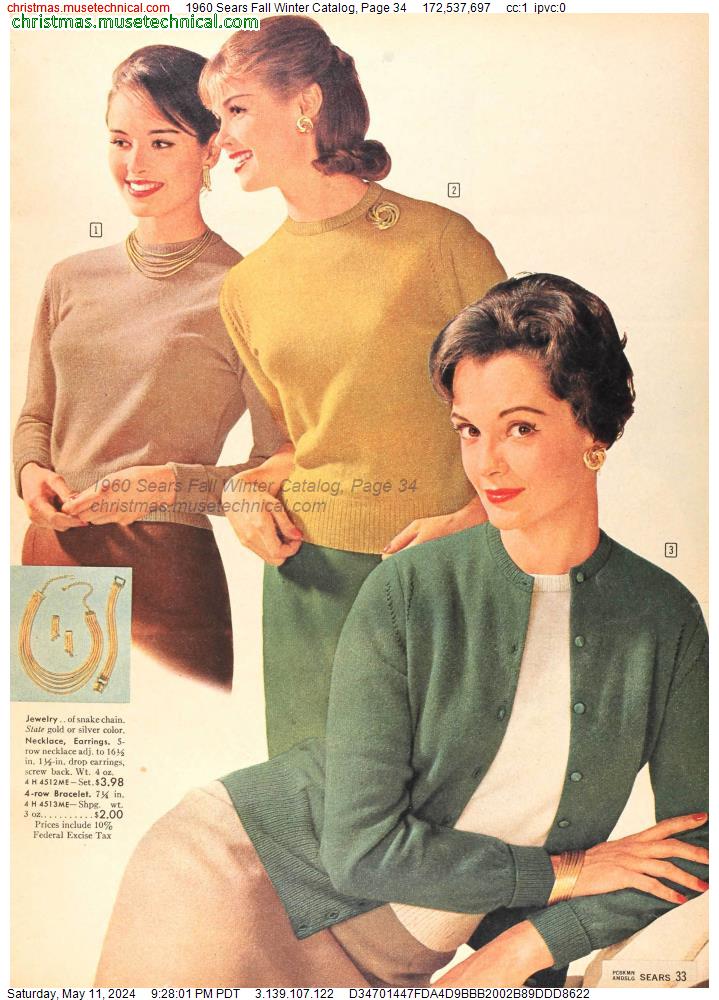 1960 Sears Fall Winter Catalog, Page 34