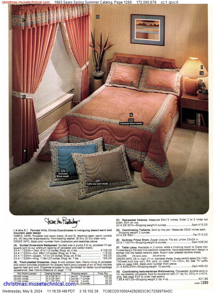1983 Sears Spring Summer Catalog, Page 1289