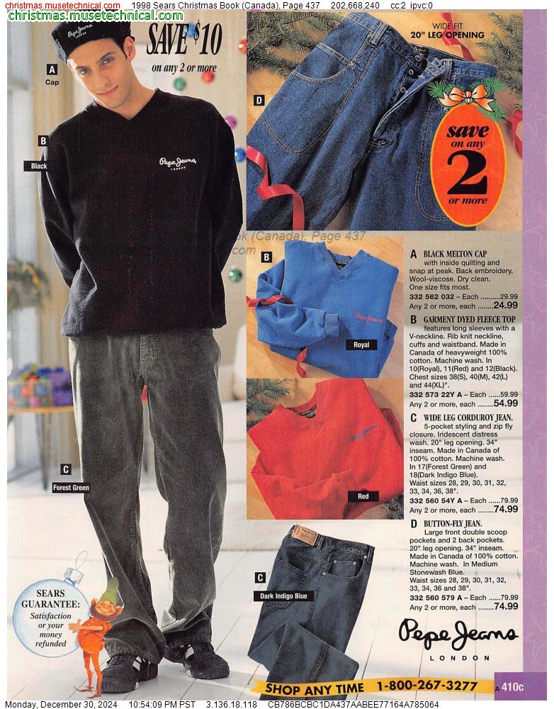 1998 Sears Christmas Book (Canada), Page 437