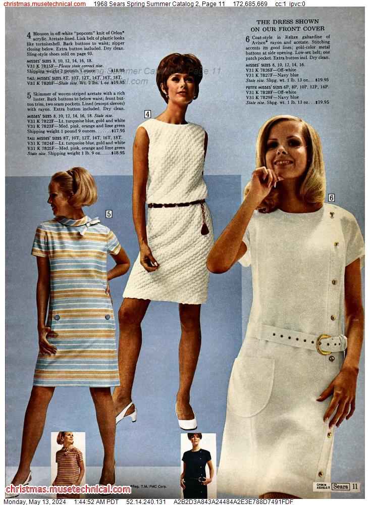 1968 Sears Spring Summer Catalog 2, Page 11