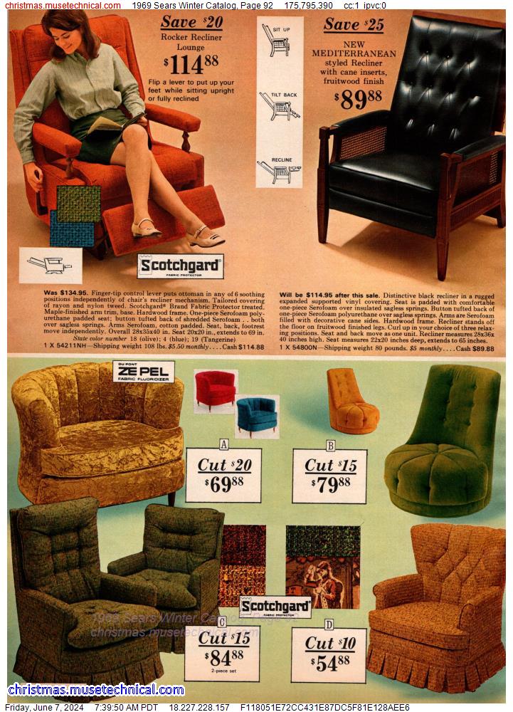 1969 Sears Winter Catalog, Page 92