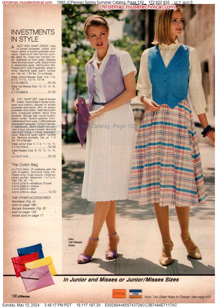 1980 JCPenney Spring Summer Catalog, Page 130