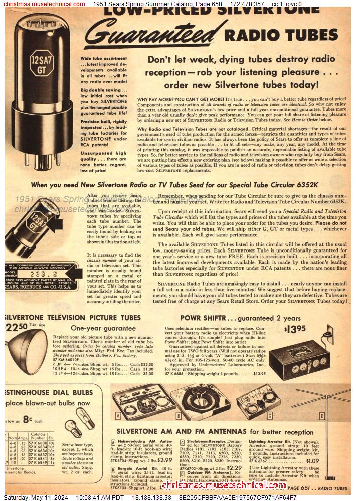 1951 Sears Spring Summer Catalog, Page 658