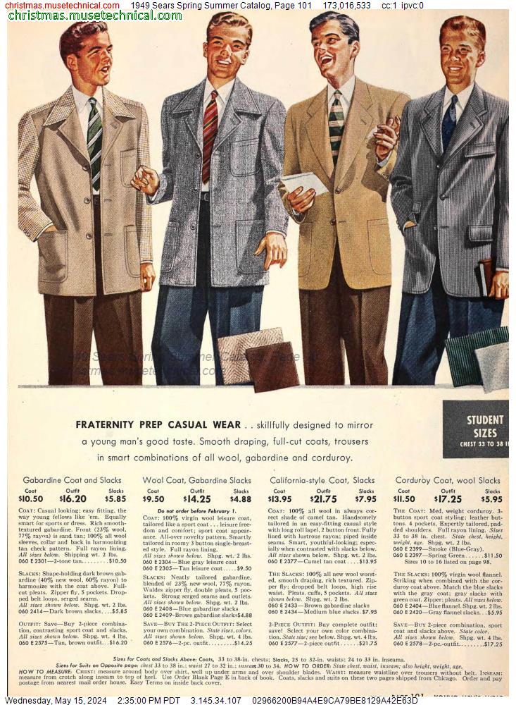 1949 Sears Spring Summer Catalog, Page 101