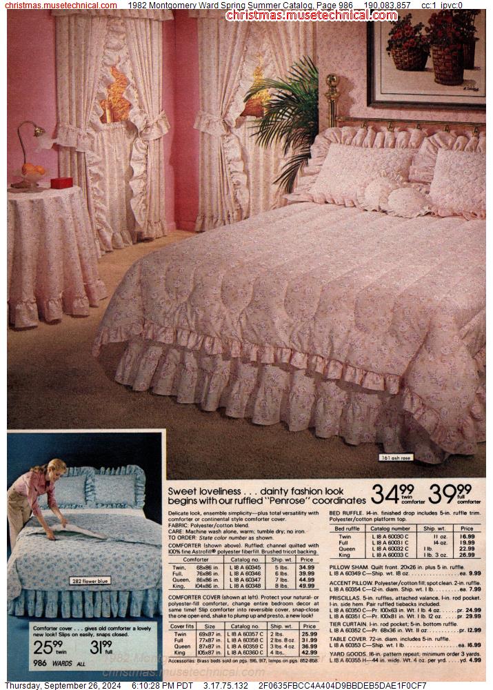 1982 Montgomery Ward Spring Summer Catalog, Page 986