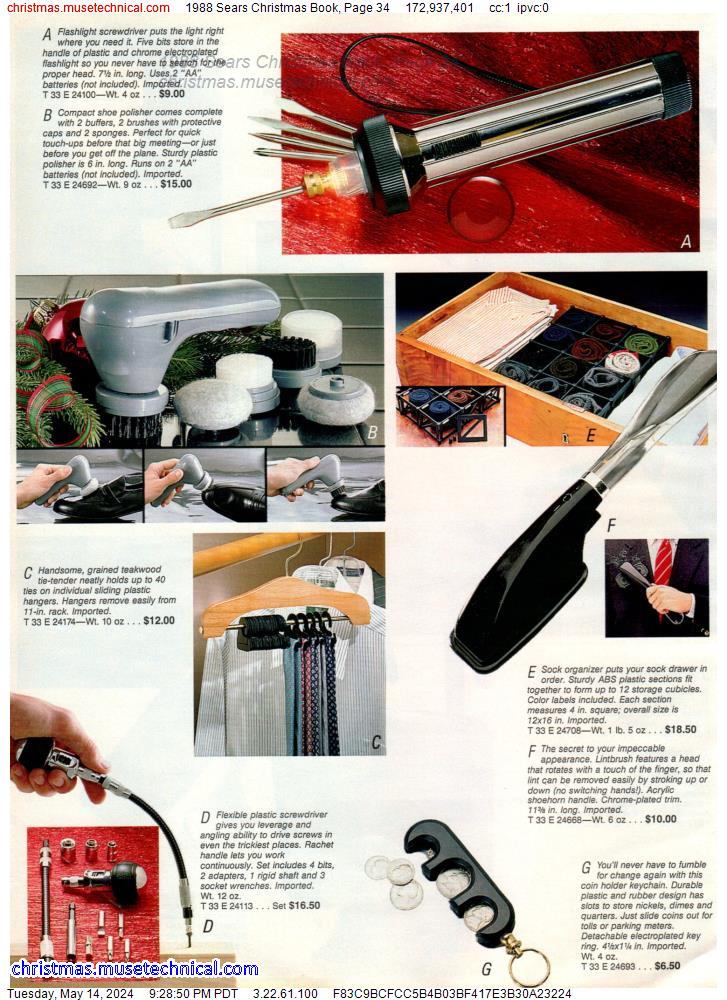 1988 Sears Christmas Book, Page 34