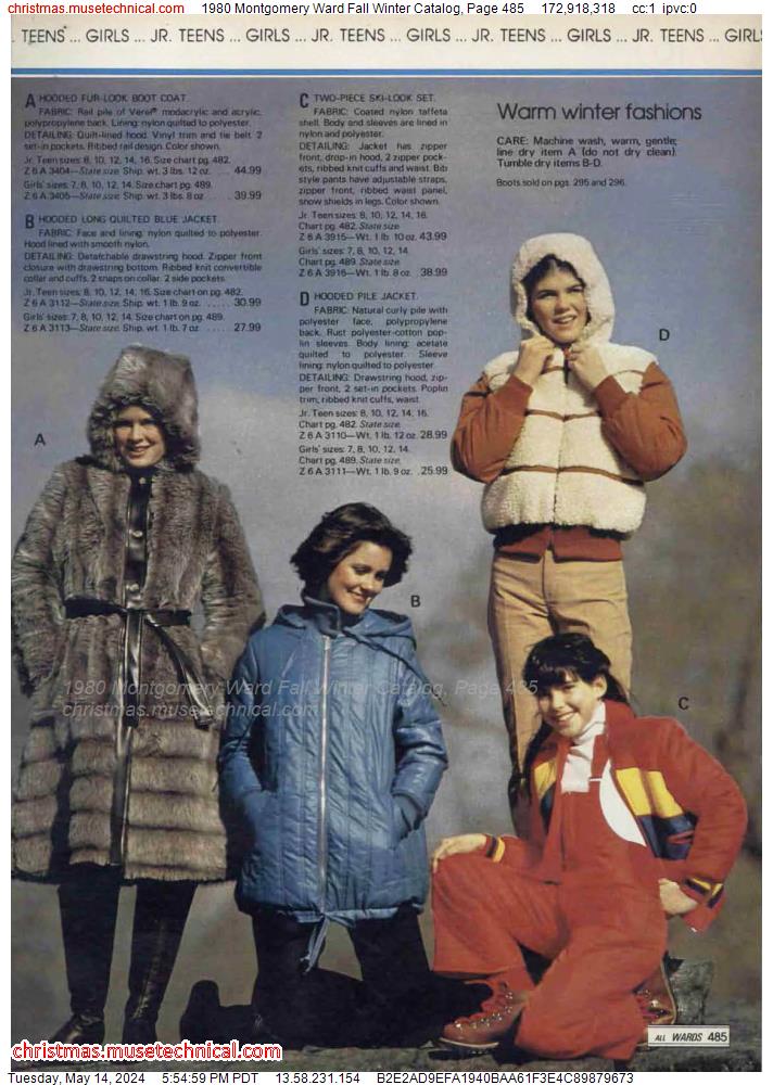 1980 Montgomery Ward Fall Winter Catalog, Page 485