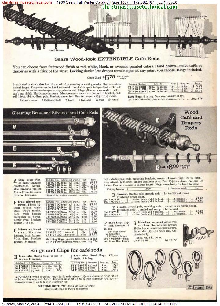 1969 Sears Fall Winter Catalog, Page 1067