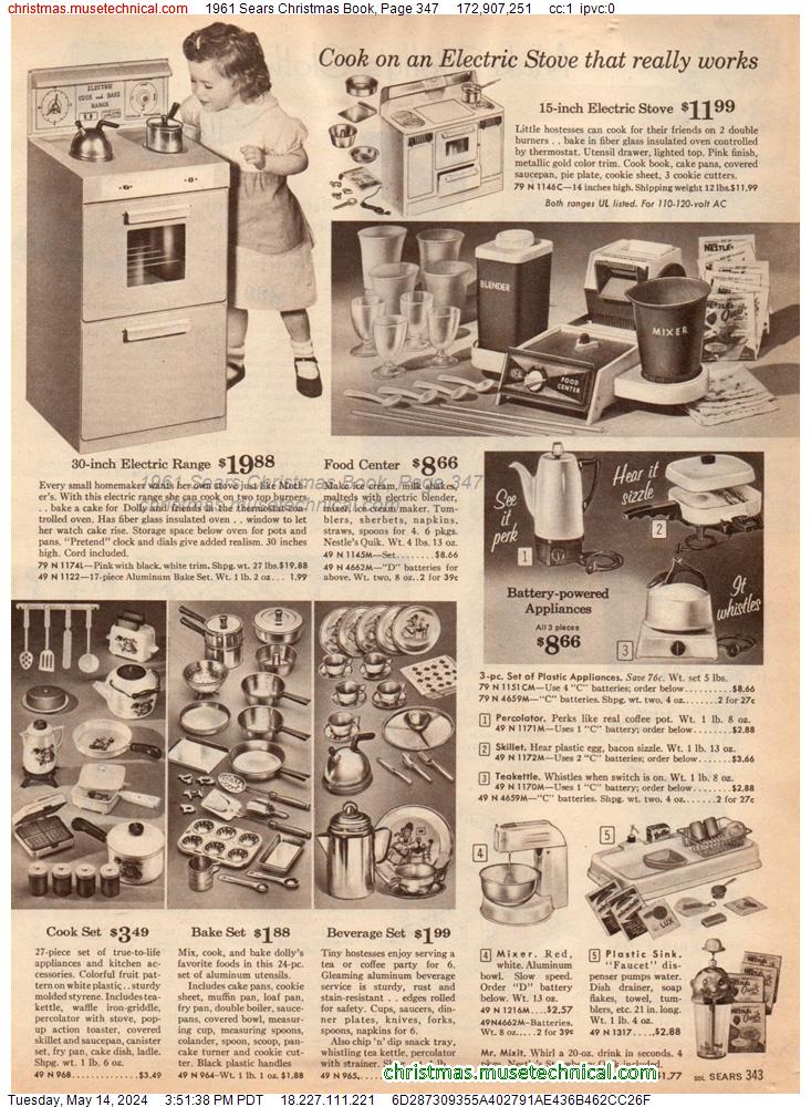 1961 Sears Christmas Book, Page 347