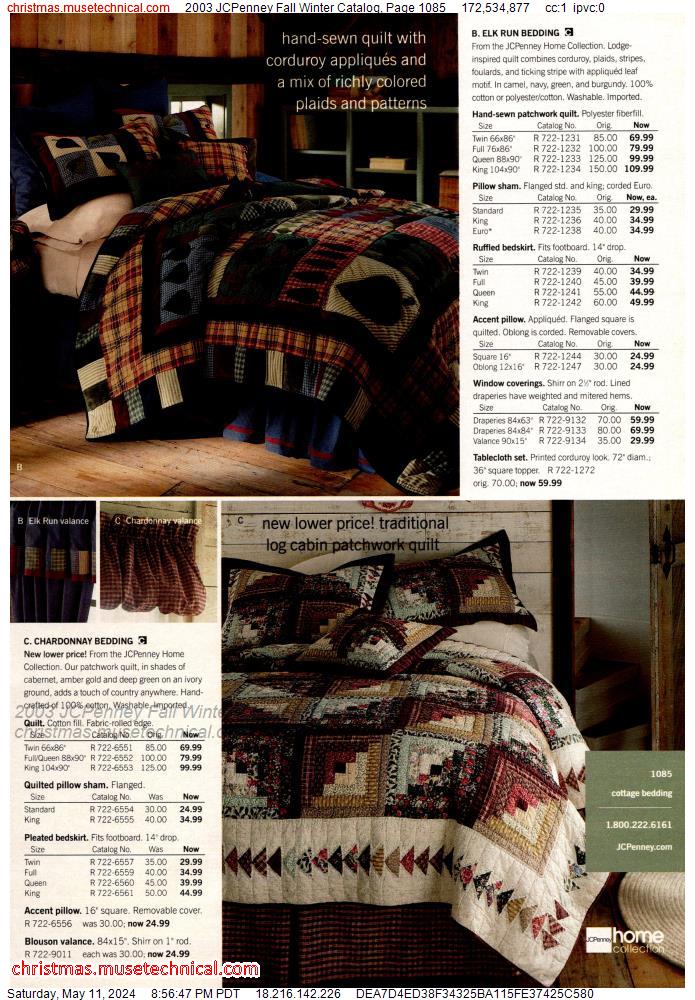 2003 JCPenney Fall Winter Catalog, Page 1085