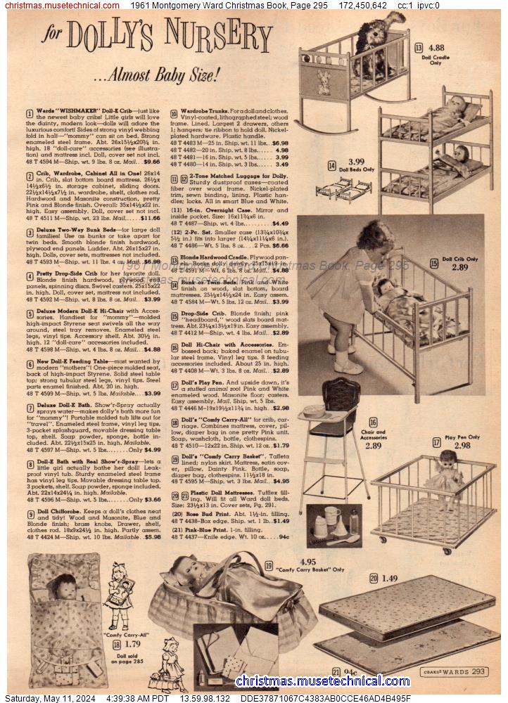 1961 Montgomery Ward Christmas Book, Page 295