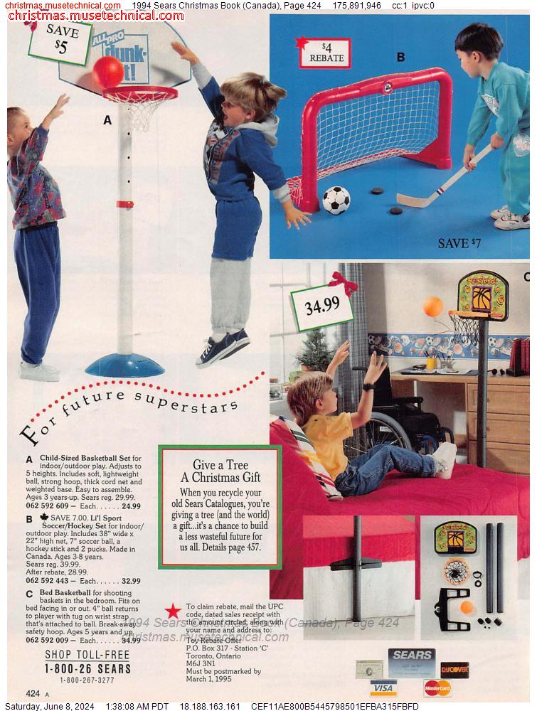 1994 Sears Christmas Book (Canada), Page 424