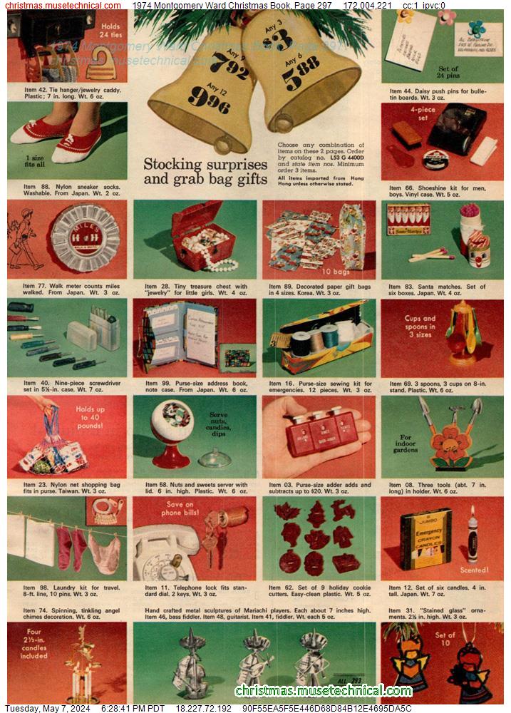 1974 Montgomery Ward Christmas Book, Page 297