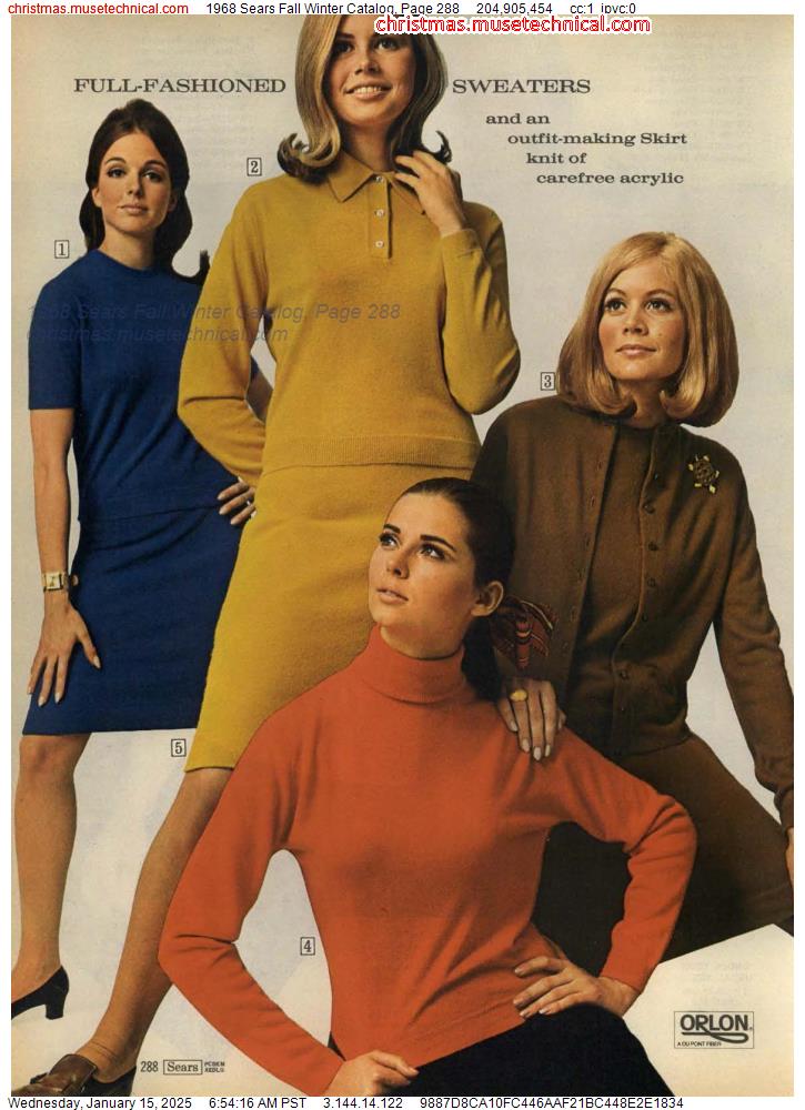 1968 Sears Fall Winter Catalog, Page 288