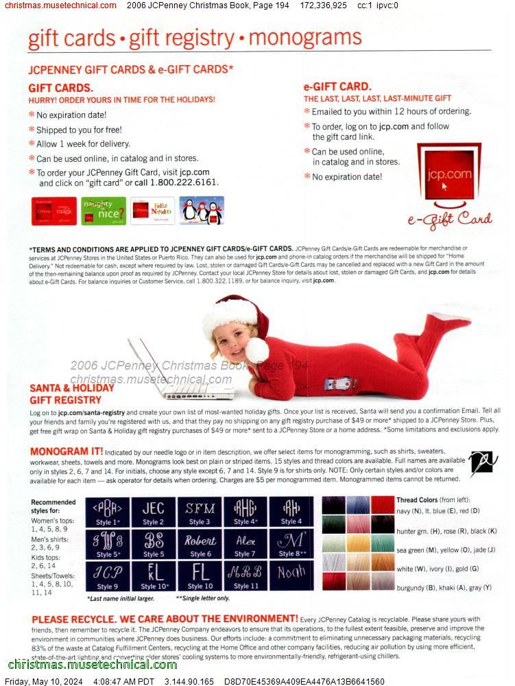 2006 JCPenney Christmas Book, Page 194