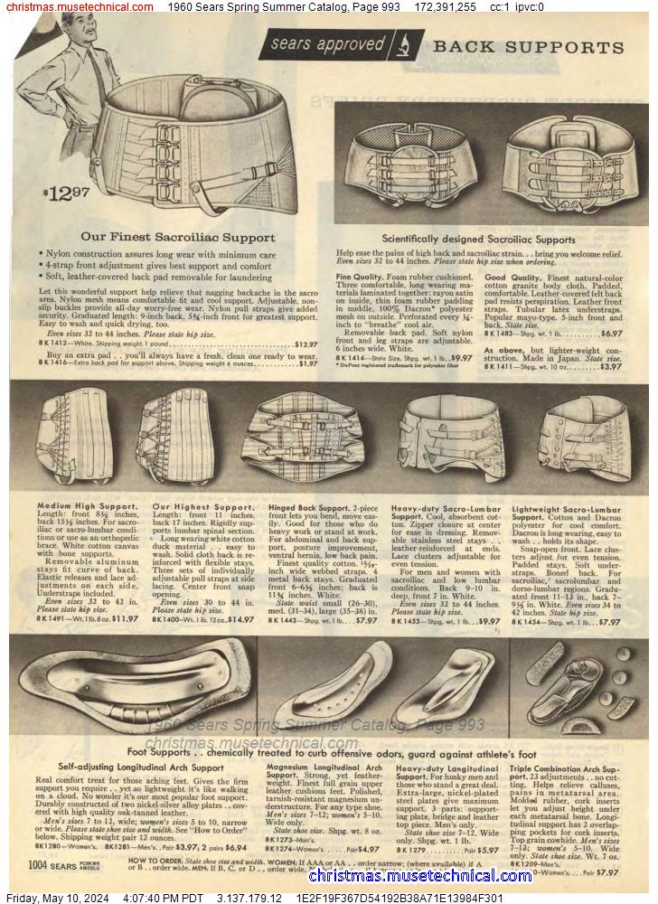1960 Sears Spring Summer Catalog, Page 993