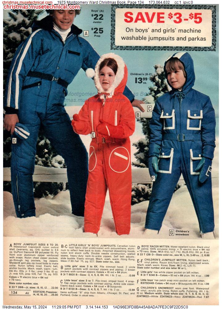 1975 Montgomery Ward Christmas Book, Page 134