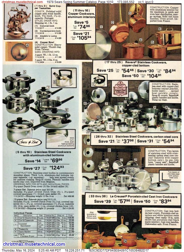 1978 Sears Spring Summer Catalog, Page 1010