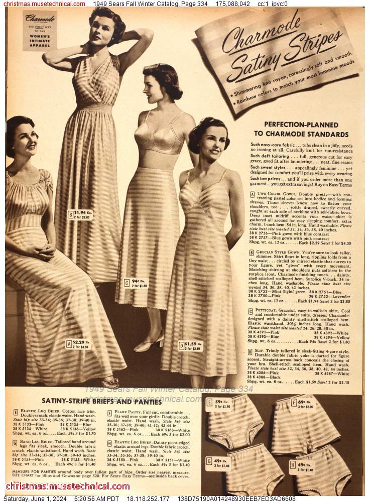 1949 Sears Fall Winter Catalog, Page 334
