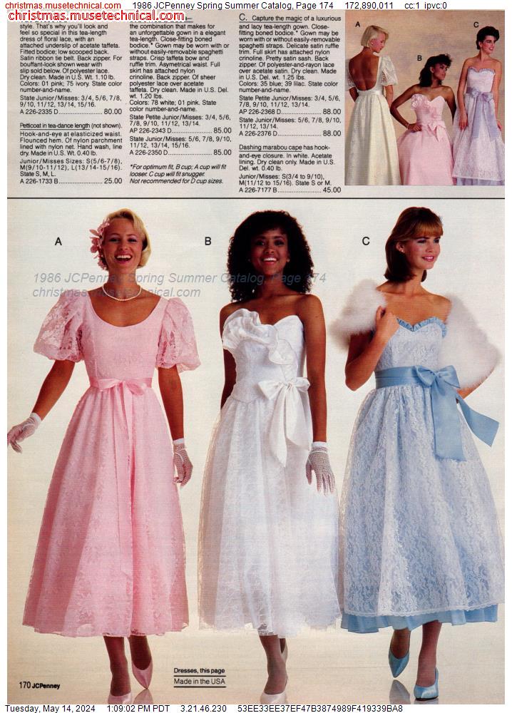 1986 JCPenney Spring Summer Catalog, Page 174