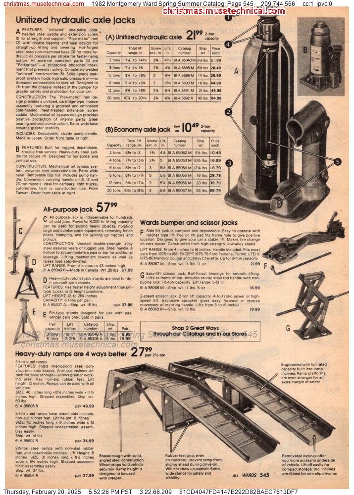 1982 Montgomery Ward Spring Summer Catalog, Page 545