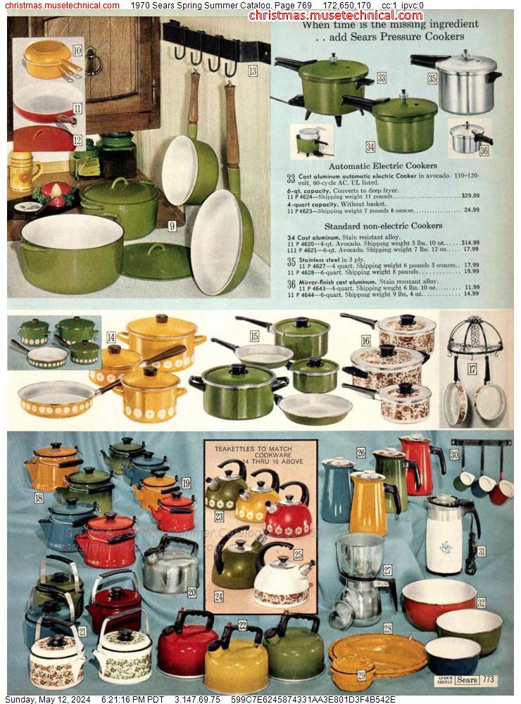 1970 Sears Spring Summer Catalog, Page 769