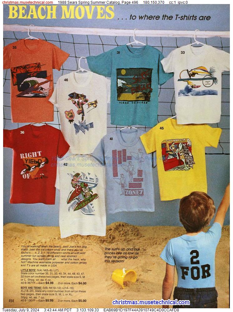 1988 Sears Spring Summer Catalog, Page 496