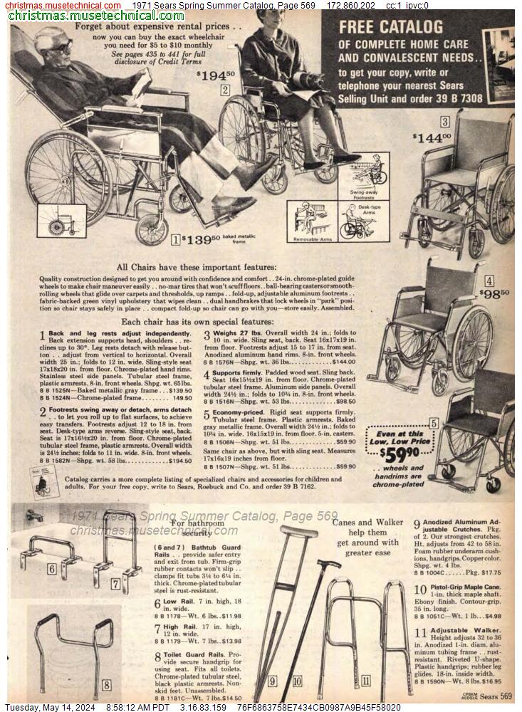 1971 Sears Spring Summer Catalog, Page 569