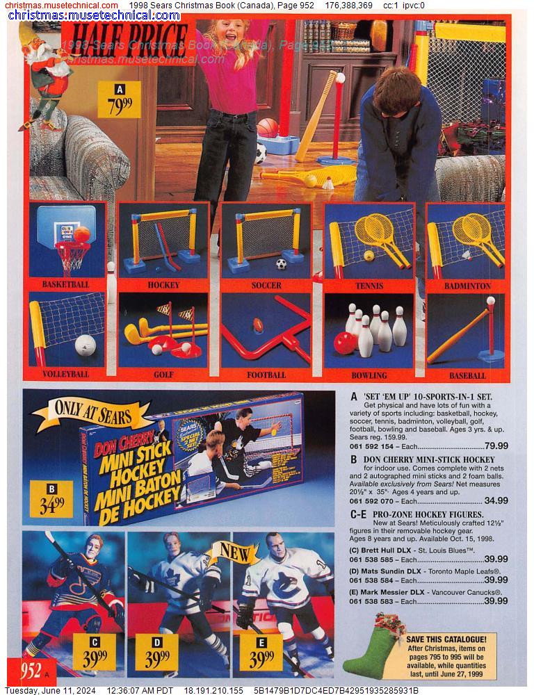 1998 Sears Christmas Book (Canada), Page 952