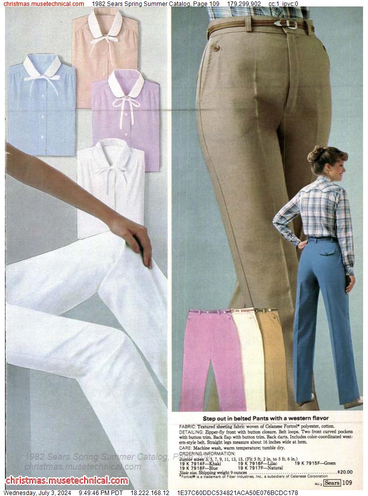1982 Sears Spring Summer Catalog, Page 109